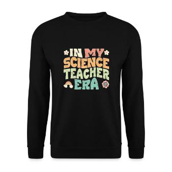 À l’époque de mon professeur de sciences - Sweat-shirt Unisexe - noir - Devant - Alina (178cm) & Michal (187cm)