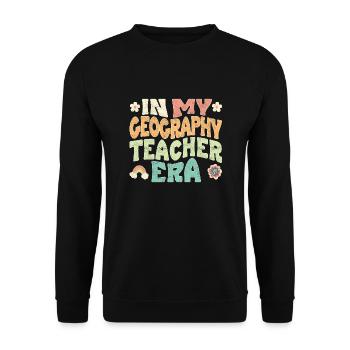 À l’époque de mon professeur de géographie - Sweat-shirt Unisexe - noir - Devant - Alina (178cm) & Michal (187cm)