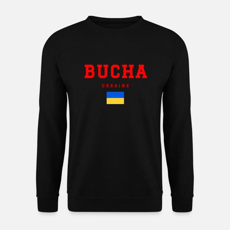 Bucha Ukraine - Unisex Pullover - Schwarz