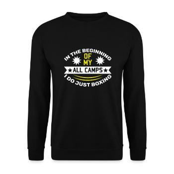 Boxing Threads 14 - Unisex Pullover - Schwarz - Vorne - Alina (178cm) & Michal (187cm)