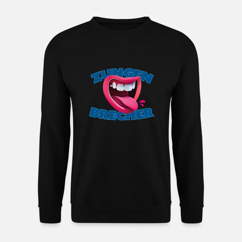 Zungenbrecher - Unisex Pullover - Schwarz