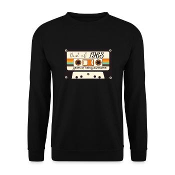 1963 - Unisex Sweatshirt - black - Front - Alina (178cm) & Michal (187cm)