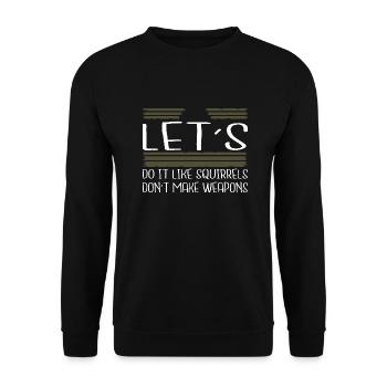 peace movement present idea bday child quote - Unisex Pullover - Schwarz - Vorne - Alina (178cm) & Michal (187cm)
