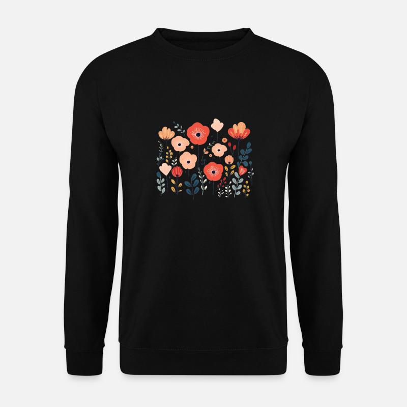 Mohnblumen - Unisex Pullover - Schwarz