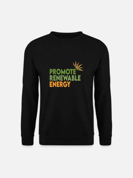 Erneuerbare Energien - Unisex Pullover - Schwarz
