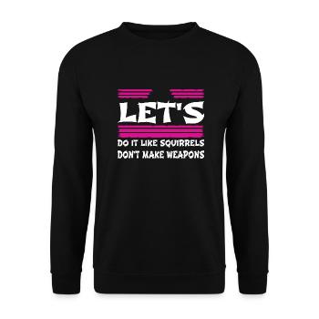 sayings family fun green cool jokes child - Unisex Sweatshirt - black - Front - Alina (178cm) & Michal (187cm)