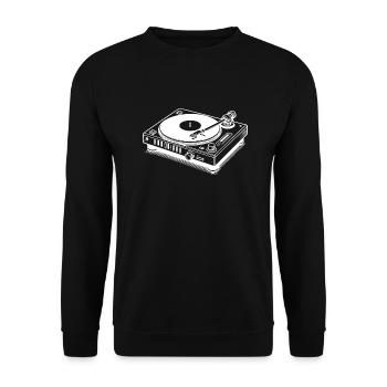 Électrophone - Sweat-shirt Unisexe - noir - Devant - Alina (178cm) & Michal (187cm)