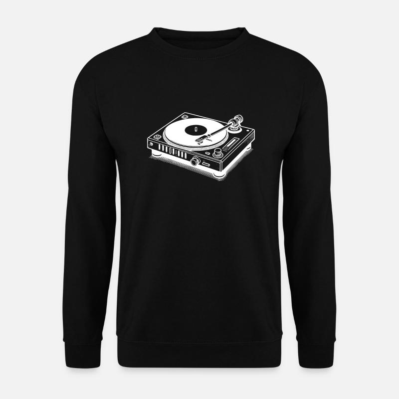 Plattenspieler - Unisex Pullover - Schwarz