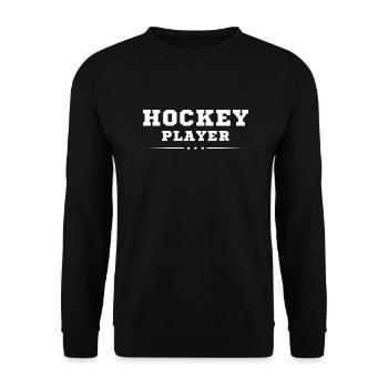 Hockey idée cadeau original - Sweat-shirt Unisexe - noir - Devant - Alina (178cm) & Michal (187cm)
