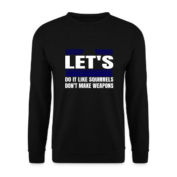 counterculture present geek jokes awesome pride - Unisex Pullover - Schwarz - Vorne - Alina (178cm) & Michal (187cm)