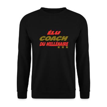 Elu COACH du millénaire - Sweat-shirt Unisexe - noir - Devant - Alina (178cm) & Michal (187cm)