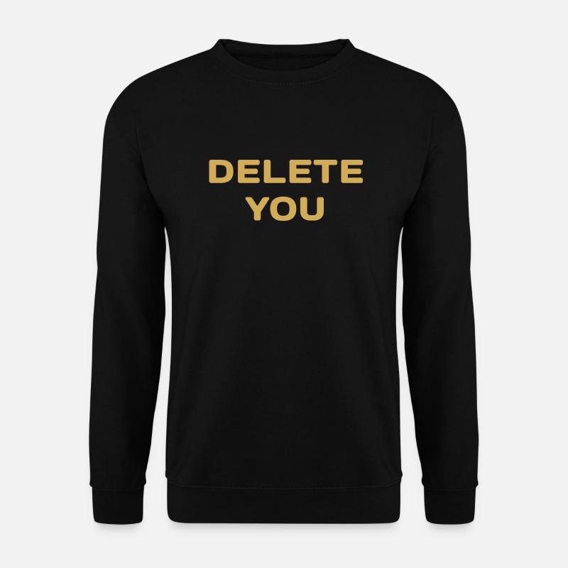 DELETE funny - Unisex Sweatshirt - black
