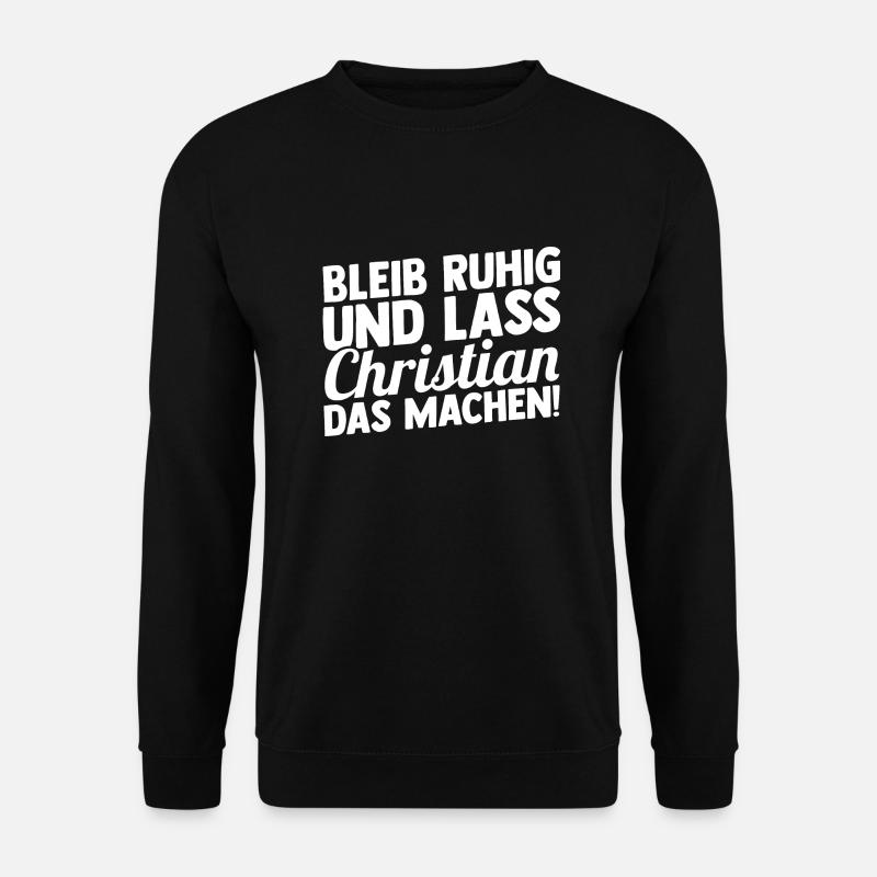 First name Chris Christian - Unisex Sweatshirt - black