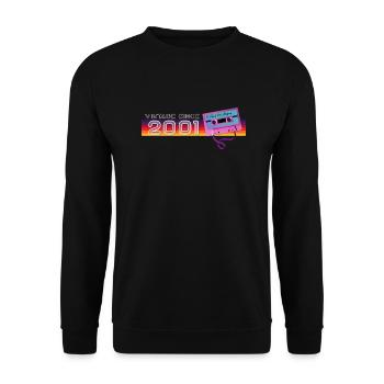 Musique Classique & Nostalgique Anniversaire - Vintage - Sweat-shirt Unisexe - noir - Devant - Alina (178cm) & Michal (187cm)