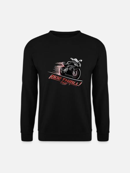 RIDE THE THRILL - Unisex Sweatshirt - black