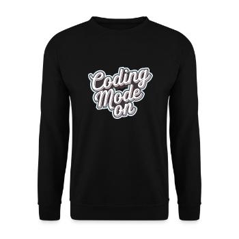 Coding Mode On 16 - Unisex Pullover - Schwarz - Vorne - Alina (178cm) & Michal (187cm)
