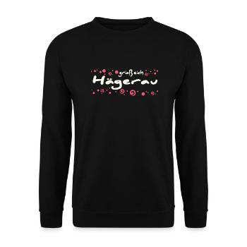 Hägerau, Autriche, Tyrol - Sweat-shirt Unisexe - noir - Devant - Alina (178cm) & Michal (187cm)