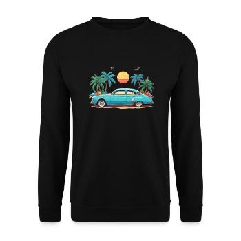 Summer Vibes - Unisex Sweatshirt - black - Front - Alina (178cm) & Michal (187cm)