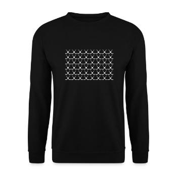 Hockey Players Hockey - Unisex Sweatshirt - black - Front - Alina (178cm) & Michal (187cm)