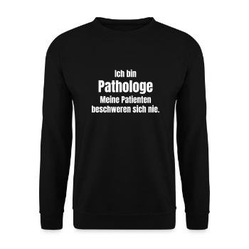 Pathologist - Unisex Sweatshirt - black - Front - Alina (178cm) & Michal (187cm)