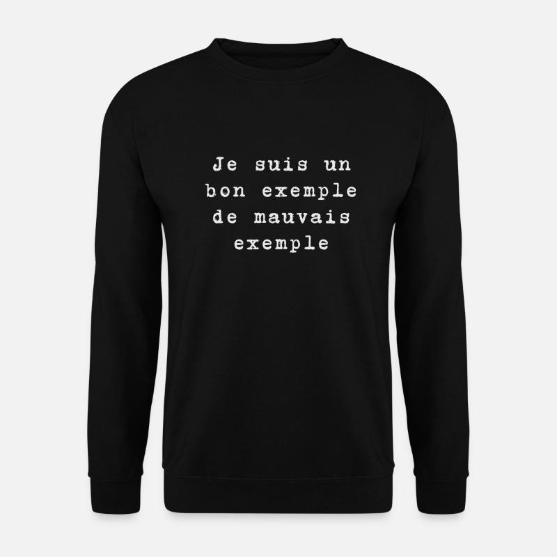 example - Unisex Sweatshirt - black