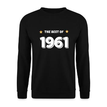 Das Beste von 1961 - Unisex Pullover - Schwarz - Vorne - Alina (178cm) & Michal (187cm)