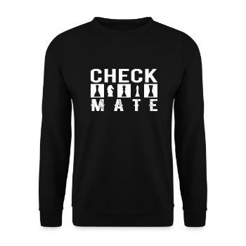 Cadeau de joueur d’échecs Chess Sport Chess Master - Sweat-shirt Unisexe - noir - Devant - Alina (178cm) & Michal (187cm)