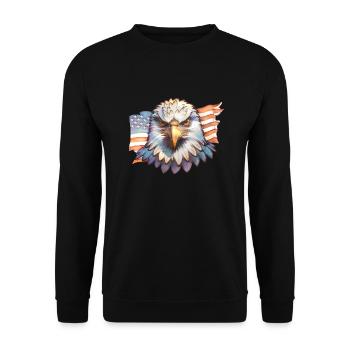 Aigle - Sweat-shirt Unisexe - noir - Devant - Alina (178cm) & Michal (187cm)
