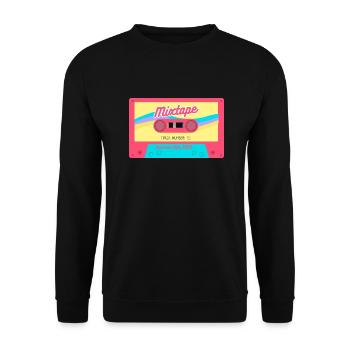 Retro Tape – 1985 Edition - Unisex Sweatshirt - black - Front - Alina (178cm) & Michal (187cm)