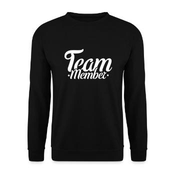 Team member - Unisex Sweatshirt - black - Front - Alina (178cm) & Michal (187cm)