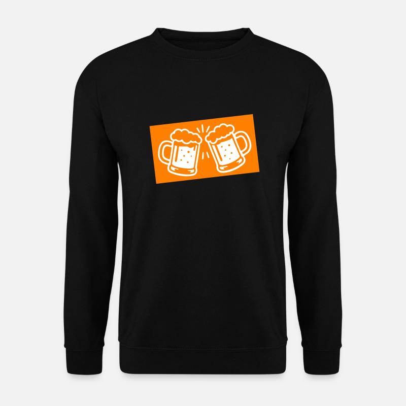 Bierglas Bier Symbol - Unisex Pullover - Schwarz
