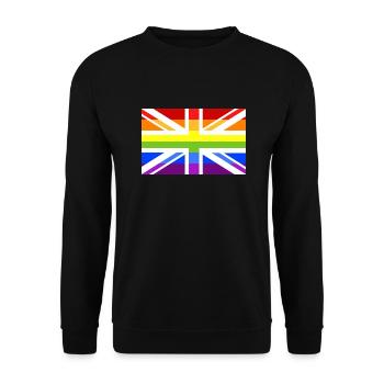 Pride UK No 2 - Unisex Pullover - Schwarz - Vorne - Alina (178cm) & Michal (187cm)