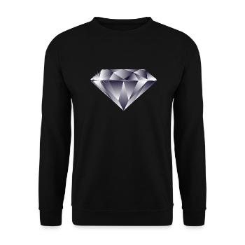 Diamant - Unisex Pullover - Schwarz - Vorne - Alina (178cm) & Michal (187cm)