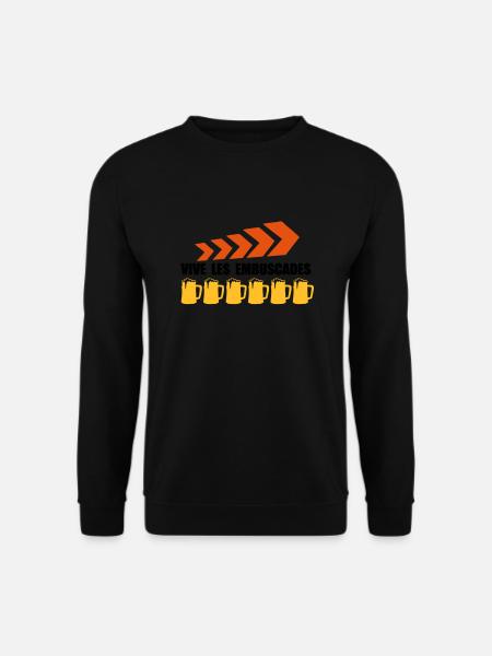 vive les embuscades1 - Sweat-shirt Unisexe - noir