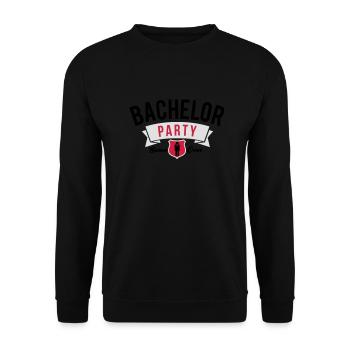 bachelor party - Sweat-shirt Unisexe - noir - Devant - Alina (178cm) & Michal (187cm)