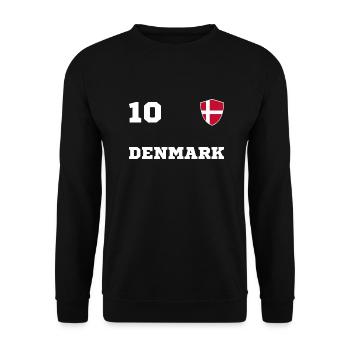 L'équipe DANEMARK - Sweat-shirt Unisexe - noir - Devant - Alina (178cm) & Michal (187cm)