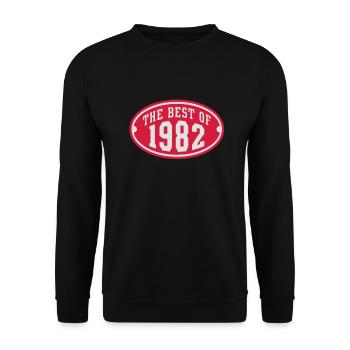 LE MEILLEUR DE 1982 2C anniversaire Anniversaire - Sweat-shirt Unisexe - noir - Devant - Alina (178cm) & Michal (187cm)