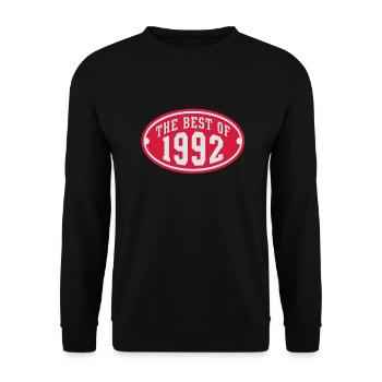 THE BEST OF 1992 2C Birthday Anniversaire - Unisex Sweatshirt - black - Front - Alina (178cm) & Michal (187cm)