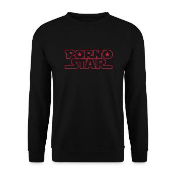 Porno Star - Unisex Pullover - Schwarz - Vorne - Alina (178cm) & Michal (187cm)