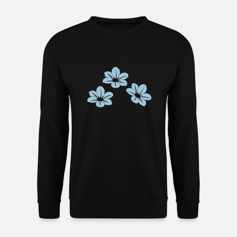 Blumen - Unisex Pullover - Schwarz