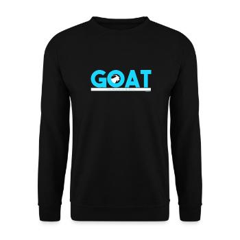 GOAT - Unisex Sweatshirt - black - Front - Alina (178cm) & Michal (187cm)