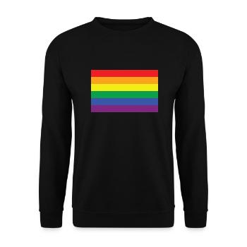 Regenbogen - Unisex Pullover - Schwarz - Vorne - Alina (178cm) & Michal (187cm)