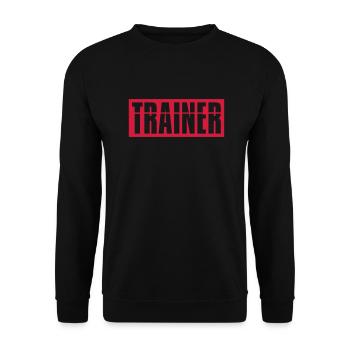 Logo du formateur rouge - Sweat-shirt Unisexe - noir - Devant - Alina (178cm) & Michal (187cm)