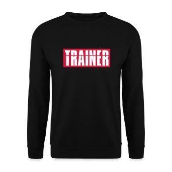 Red coach logo - Unisex Sweatshirt - black - Front - Alina (178cm) & Michal (187cm)