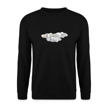 Wolken - Unisex Pullover - Schwarz - Vorne - Alina (178cm) & Michal (187cm)