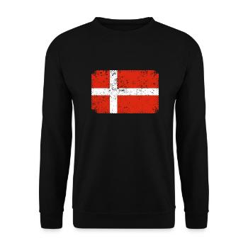 Danemark Drapeau Scandinaves Drapeau danois Voyage - Sweat-shirt Unisexe - noir - Devant - Alina (178cm) & Michal (187cm)