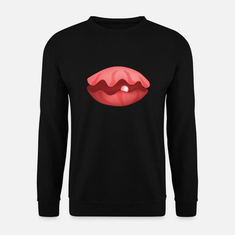 Pearl Shell - Perle Muschel - Unisex Sweatshirt - black