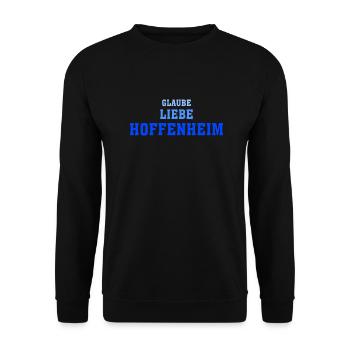 Hoffenheim im Kraichgau - Unisex Pullover - Schwarz - Vorne - Alina (178cm) & Michal (187cm)