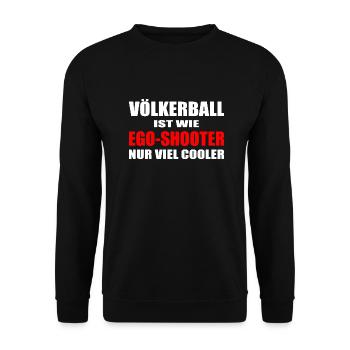 Völkerball - Unisex Pullover - Schwarz - Vorne - Alina (178cm) & Michal (187cm)