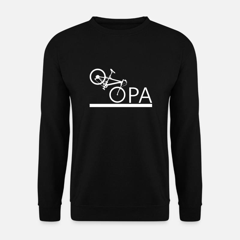 Opa Fahrrad Mountainbike Radeln bester Opa - Unisex Pullover - Schwarz